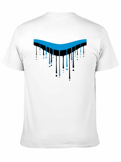 Dripping Style Graphic T-Shirt - Cool Design
