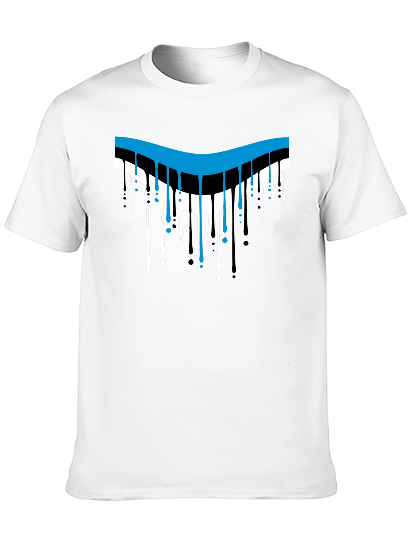 Dripping Style Graphic T-Shirt - Cool Design