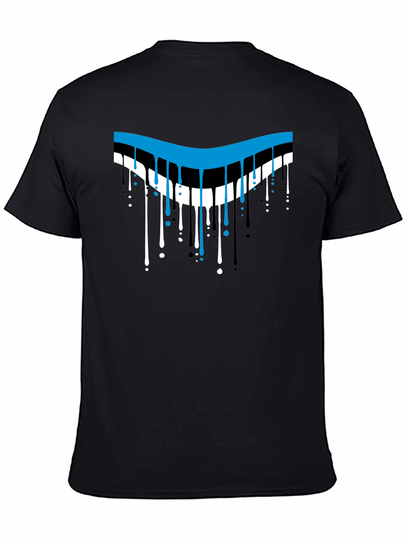 Dripping Style Graphic T-Shirt - Cool Design