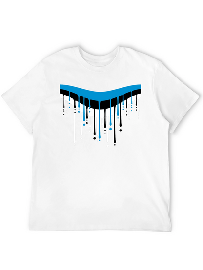 Dripping Style Graphic T-Shirt - Cool Design