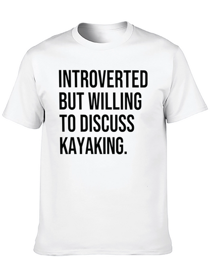 Introverted Kayaking T-Shirt - Humorous Tee