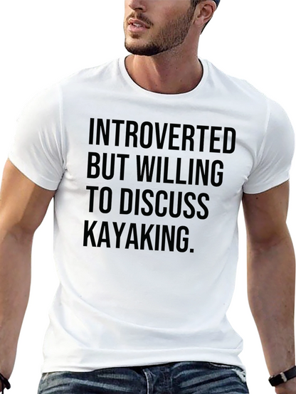 Introverted Kayaking T-Shirt - Humorous Tee