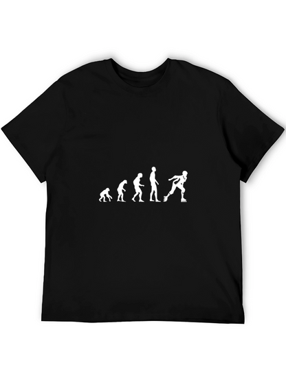 Evolution of Skating T-Shirt - Rollerblade Humor Tee