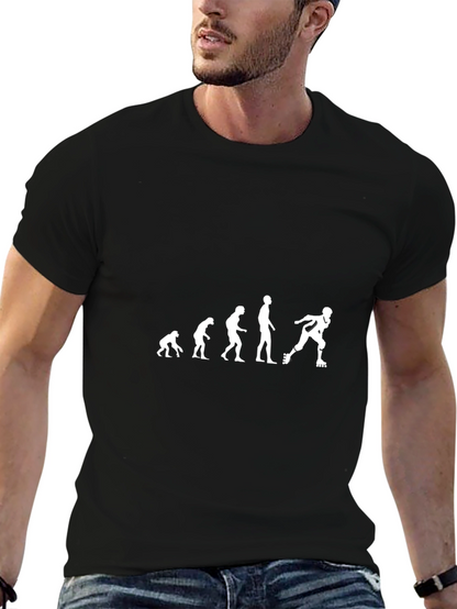 Evolution of Skating T-Shirt - Rollerblade Humor Tee
