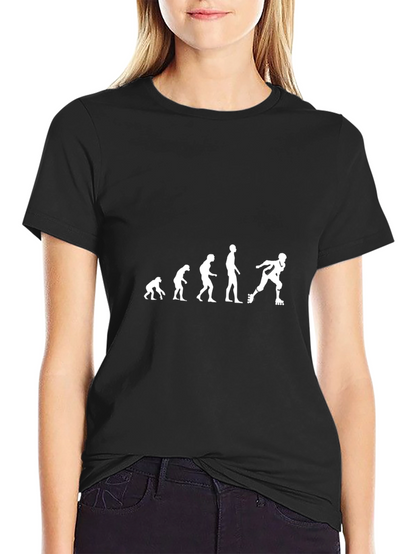 Evolution of Skating T-Shirt - Rollerblade Humor Tee
