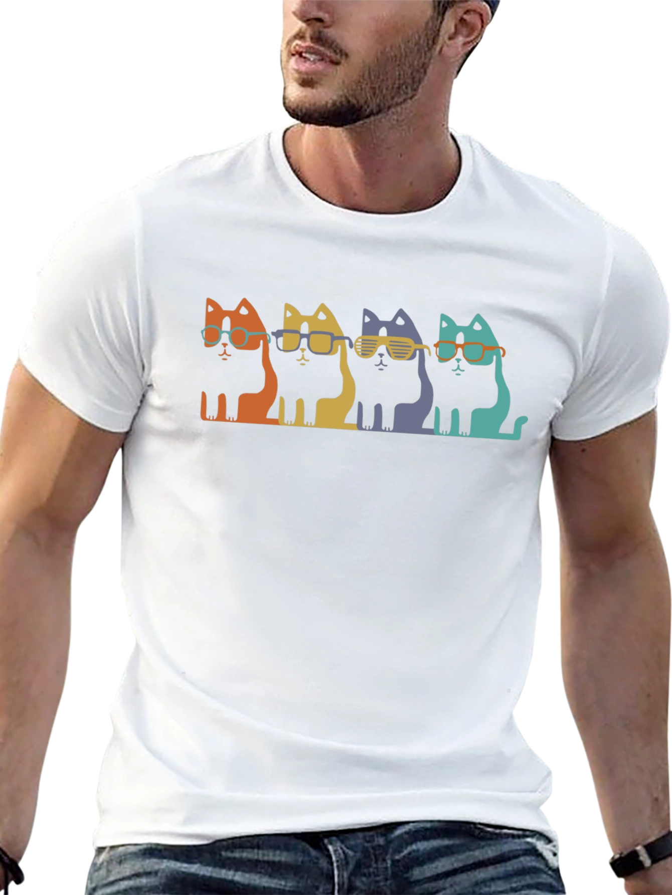 Cool Cats T-Shirt - Retro Style