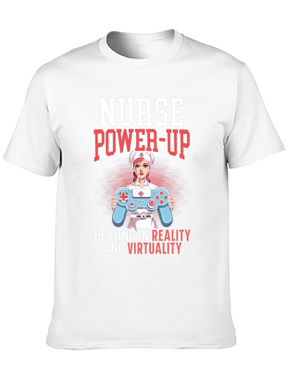 Nurse Power-Up T-Shirt - Gaming & Healing