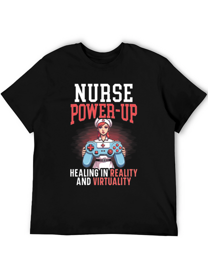 Nurse Power-Up T-Shirt - Gaming & Healing