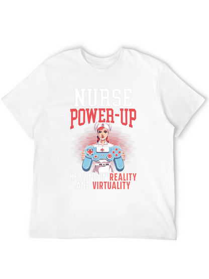 Nurse Power-Up T-Shirt - Gaming & Healing