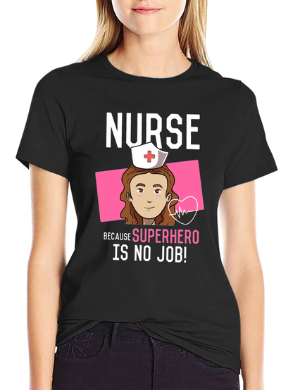 Nurse Superhero Graphic T-Shirt