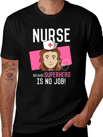 Nurse Superhero Graphic T-Shirt