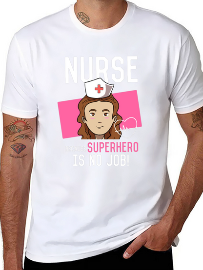 Nurse Superhero Graphic T-Shirt