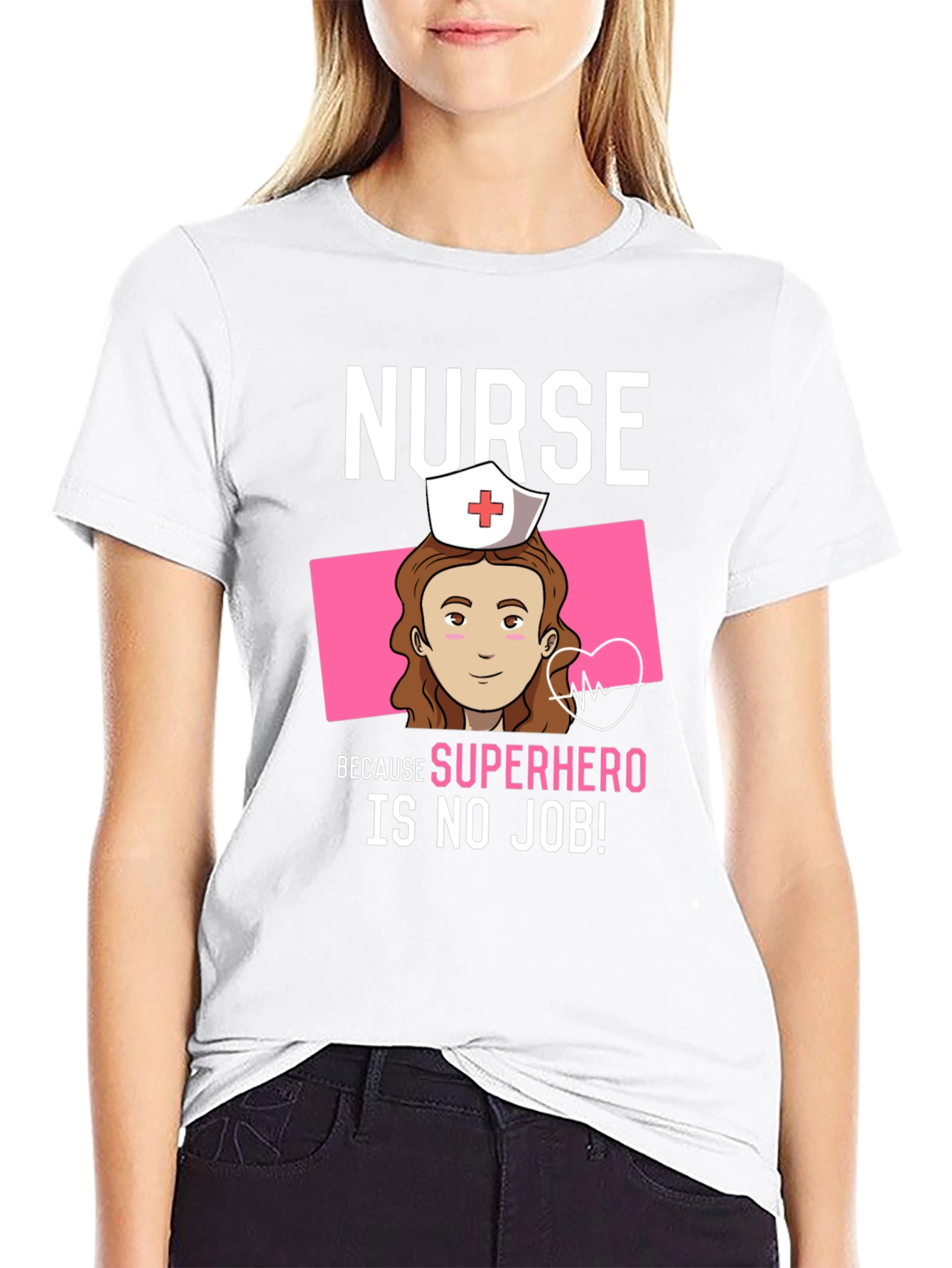 Nurse Superhero Graphic T-Shirt