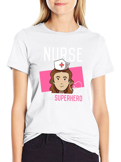 Nurse Superhero Graphic T-Shirt