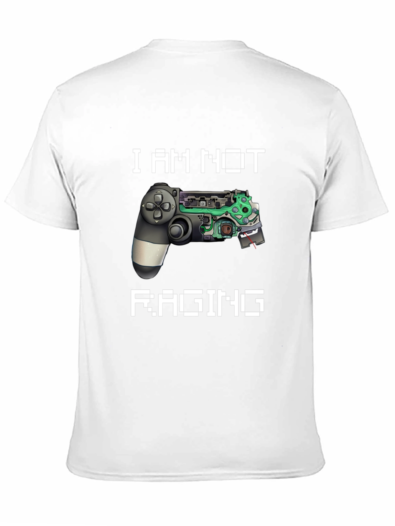 I Am Not Raging Gamer T-Shirt - Black