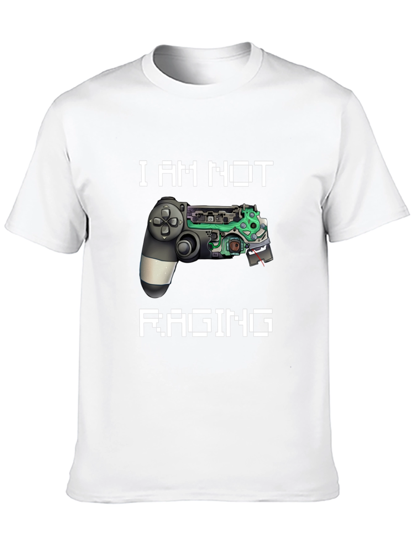 I Am Not Raging Gamer T-Shirt - Black