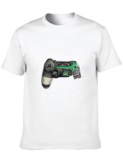 I Am Not Raging Gamer T-Shirt - Black
