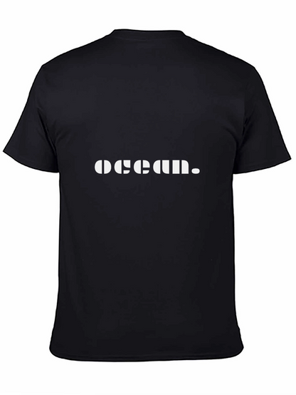 Ocean Graphic Print Crew Neck T-Shirt