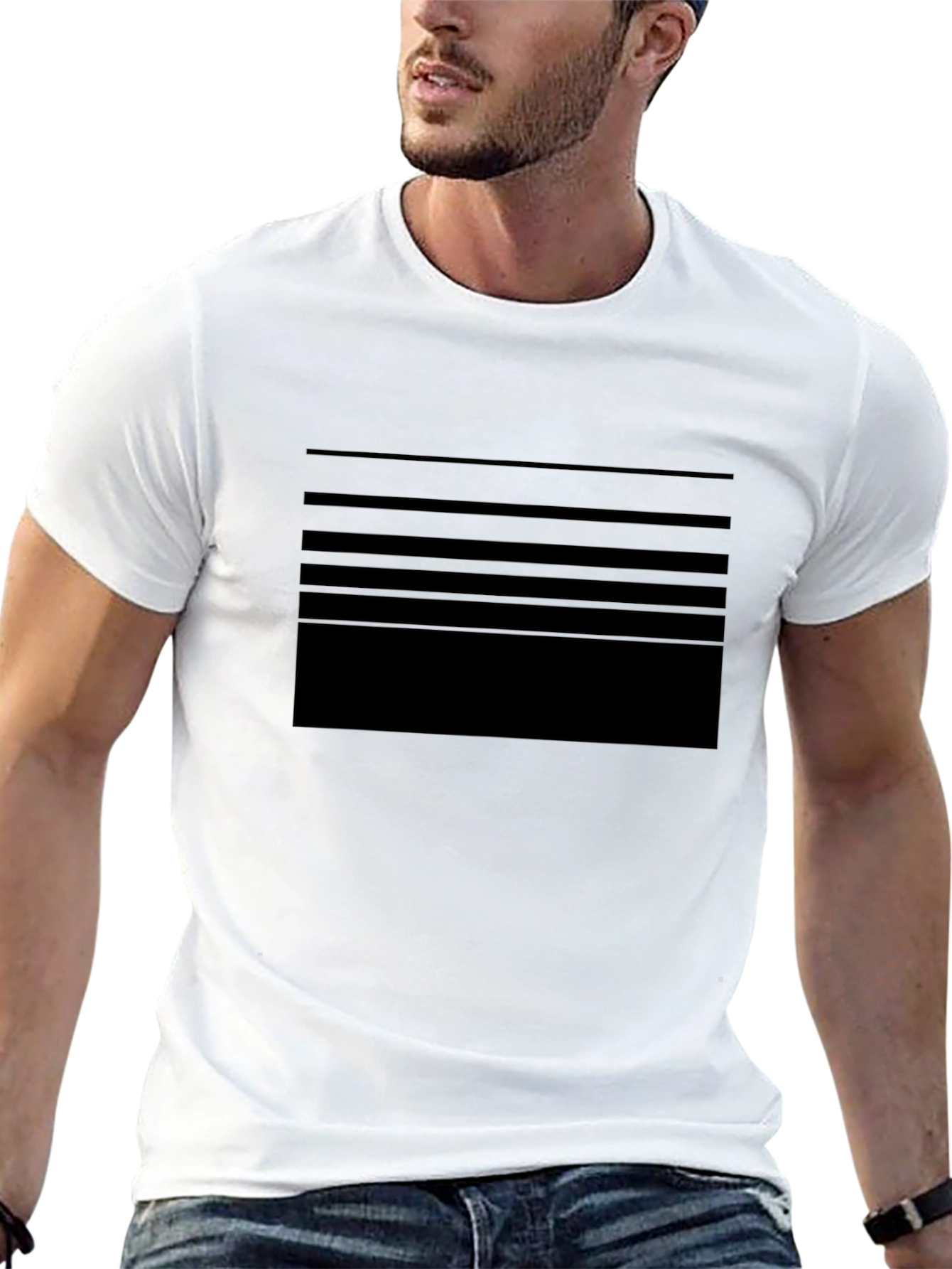 Striped Black T-Shirt - Modern Casual Style