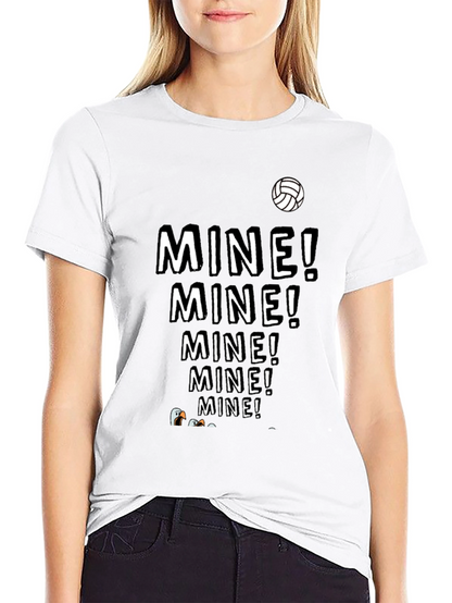 MINE! T-Shirt - Funny Volleyball Seagull Design
