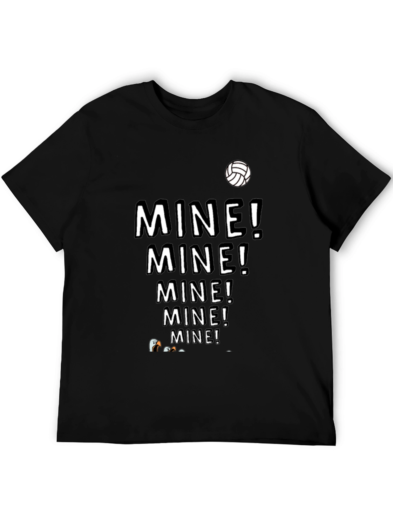 MINE! T-Shirt - Funny Volleyball Seagull Design