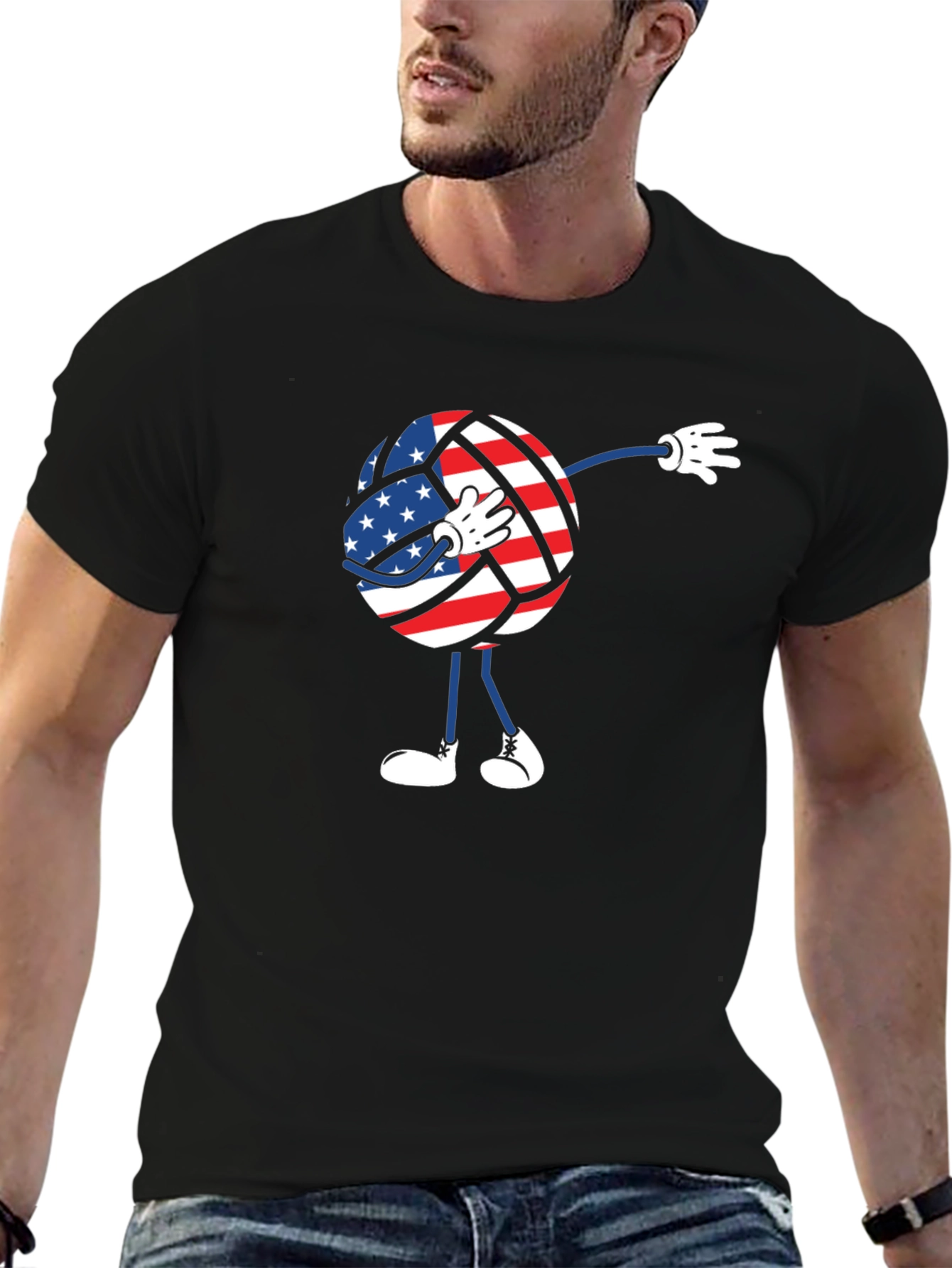 Dabbing American Volleyball T-Shirt