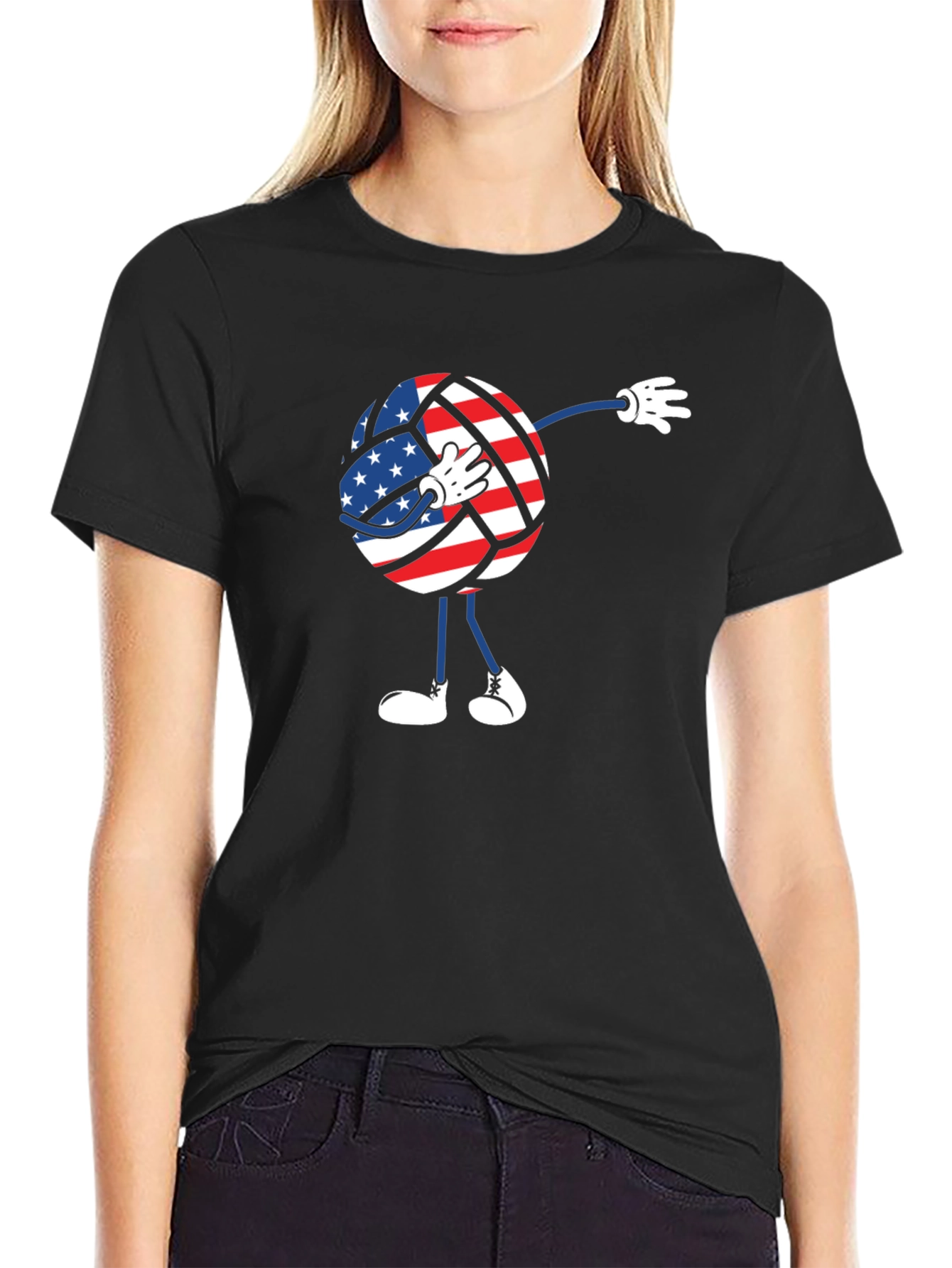 Dabbing American Volleyball T-Shirt