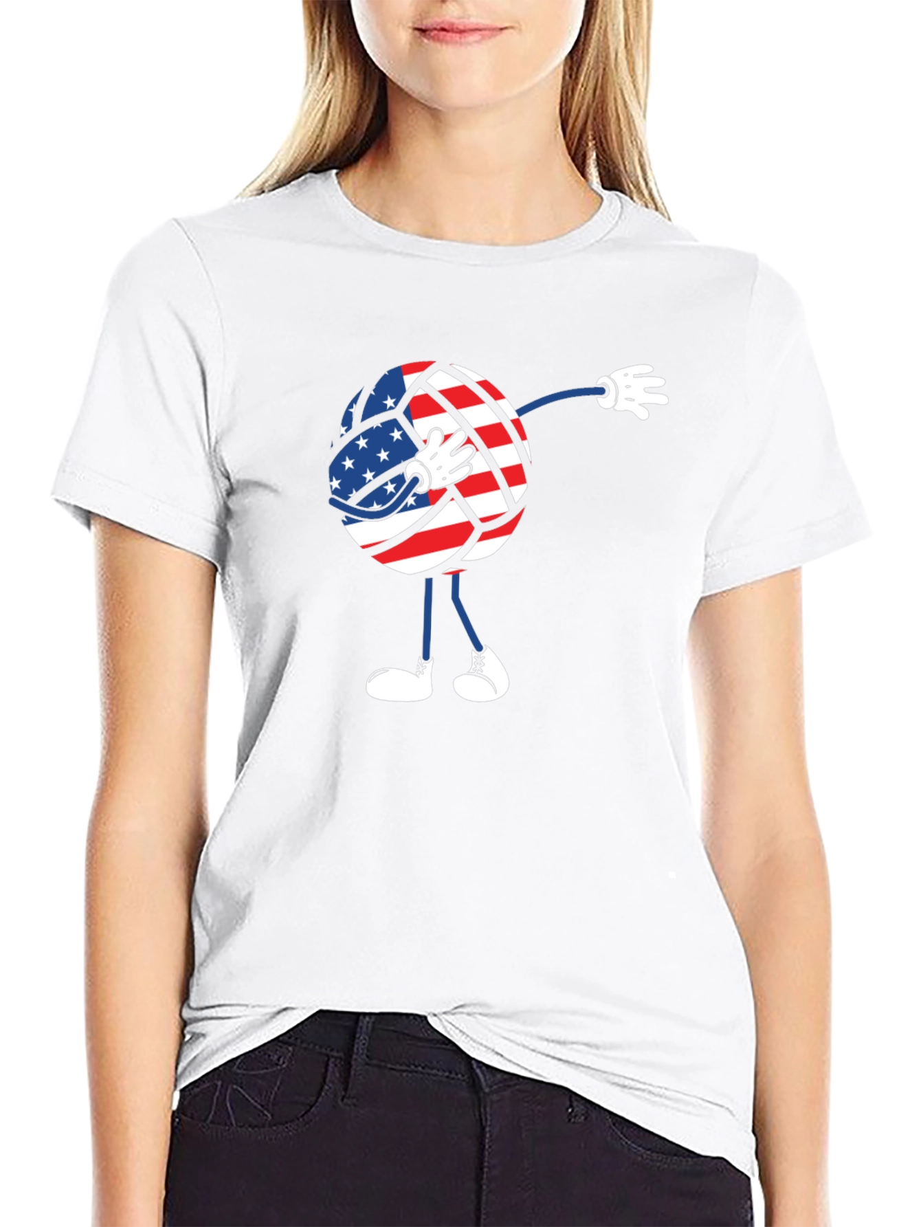 Dabbing American Volleyball T-Shirt