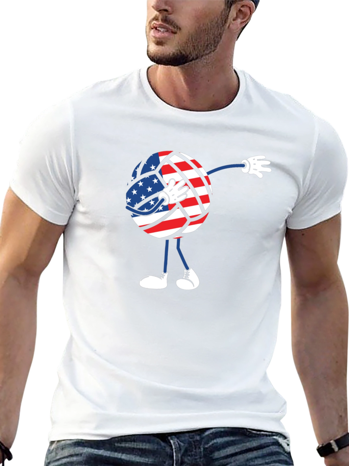Dabbing American Volleyball T-Shirt