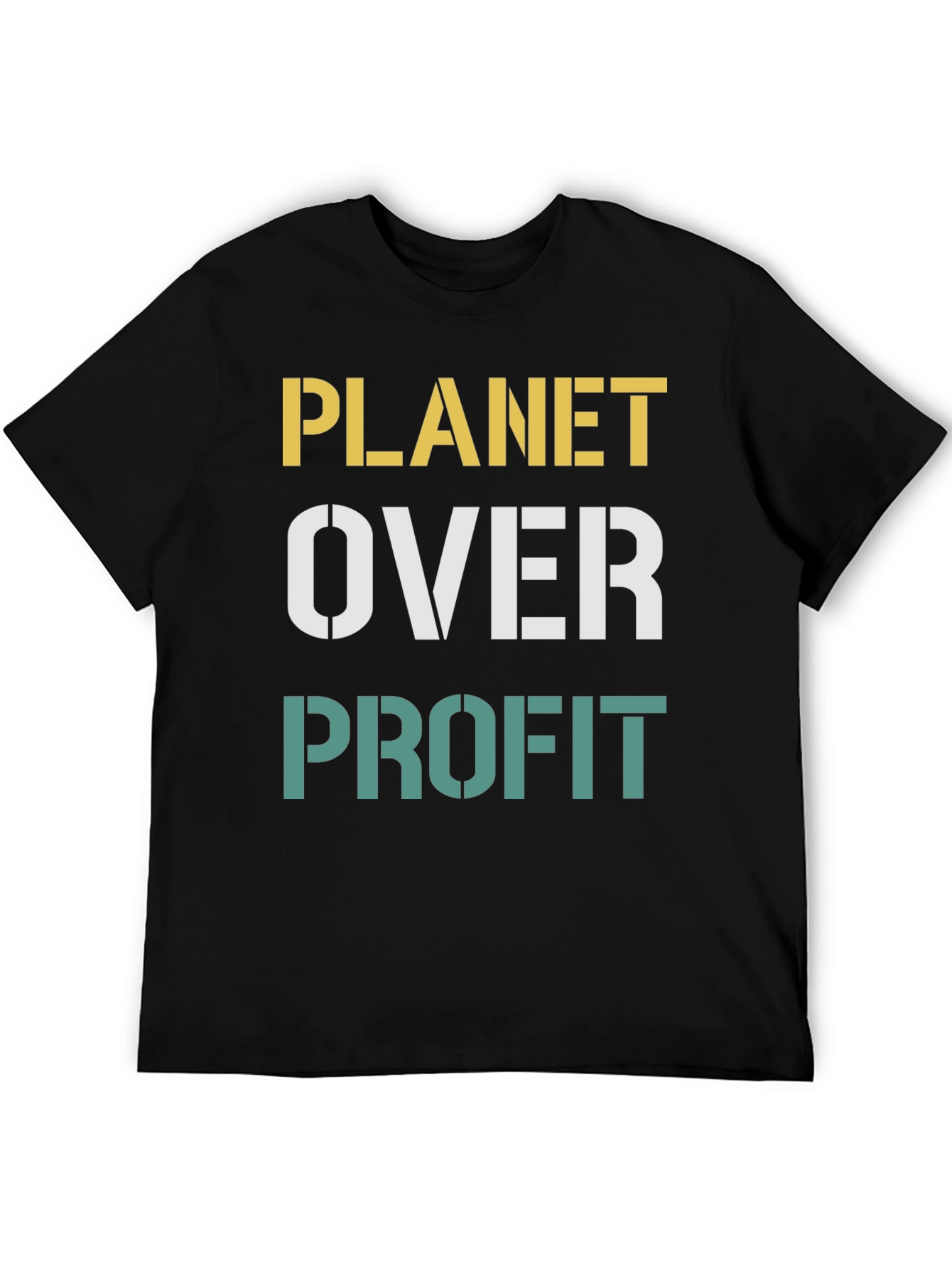 Planet Over Profit Black T-Shirt