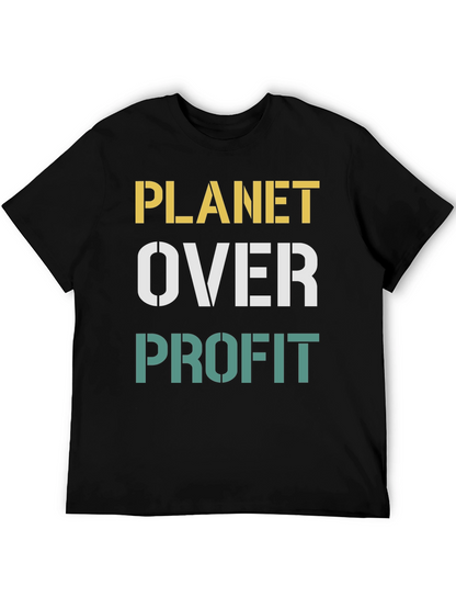 Planet Over Profit Black T-Shirt