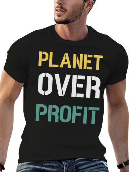 Planet Over Profit Black T-Shirt