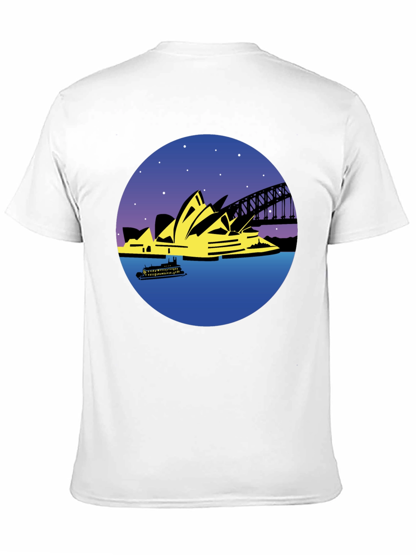 Sydney Opera House Graphic Tee - Black Cotton