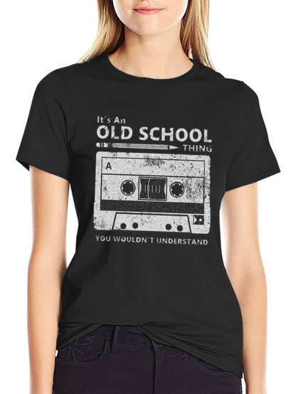 Old School Cassette Tape Graphic T-Shirt