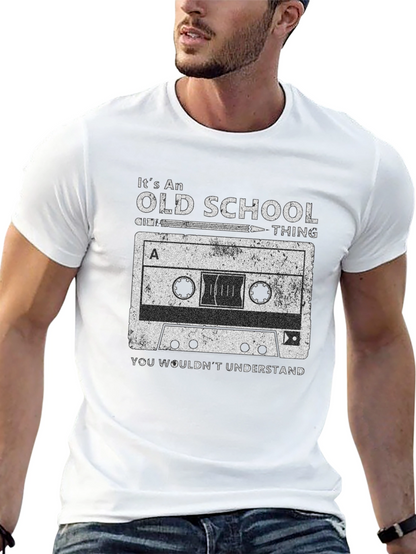 Old School Cassette Tape Graphic T-Shirt