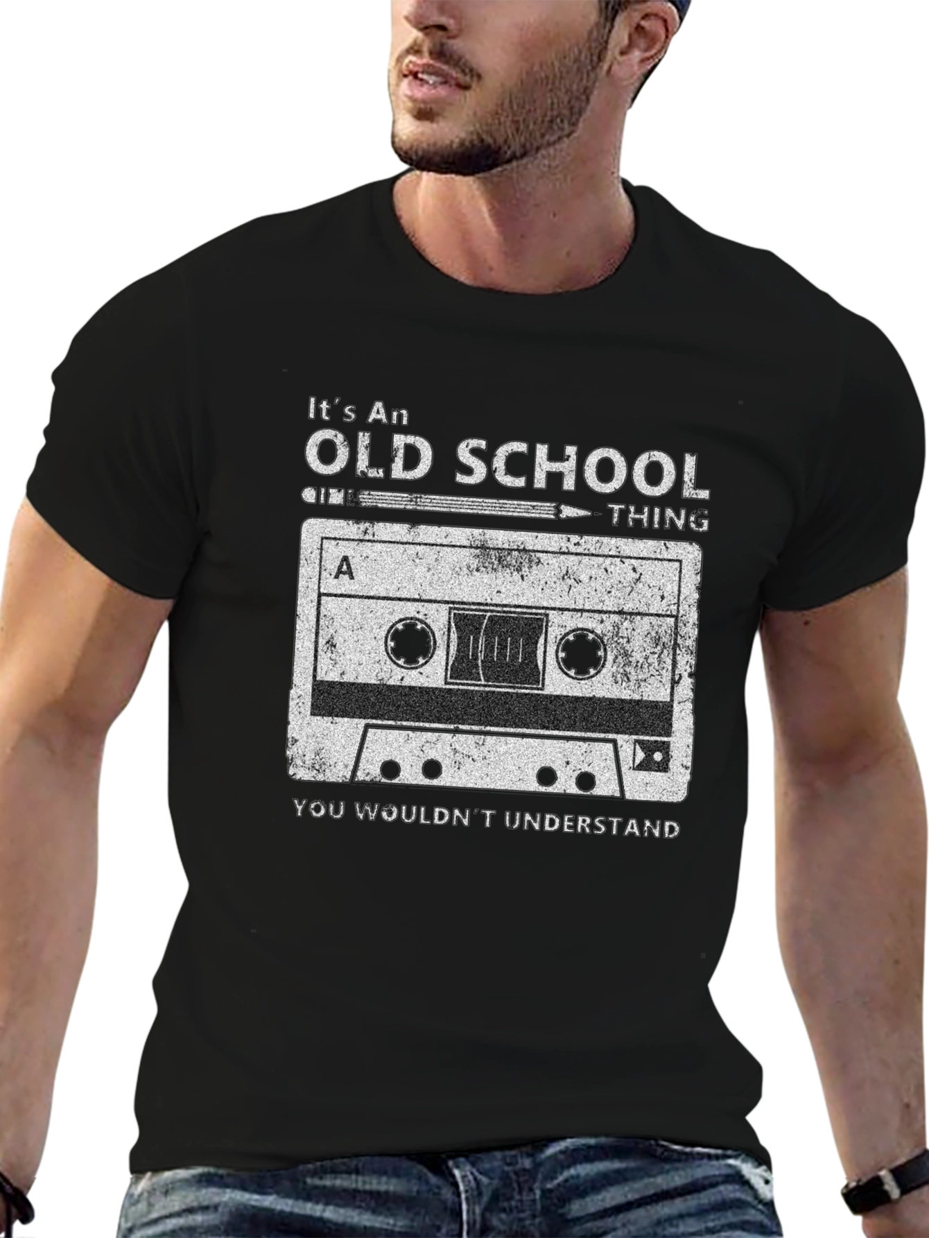 Old School Cassette Tape Graphic T-Shirt