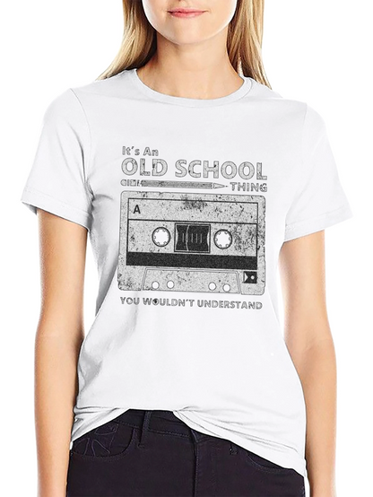 Old School Cassette Tape Graphic T-Shirt