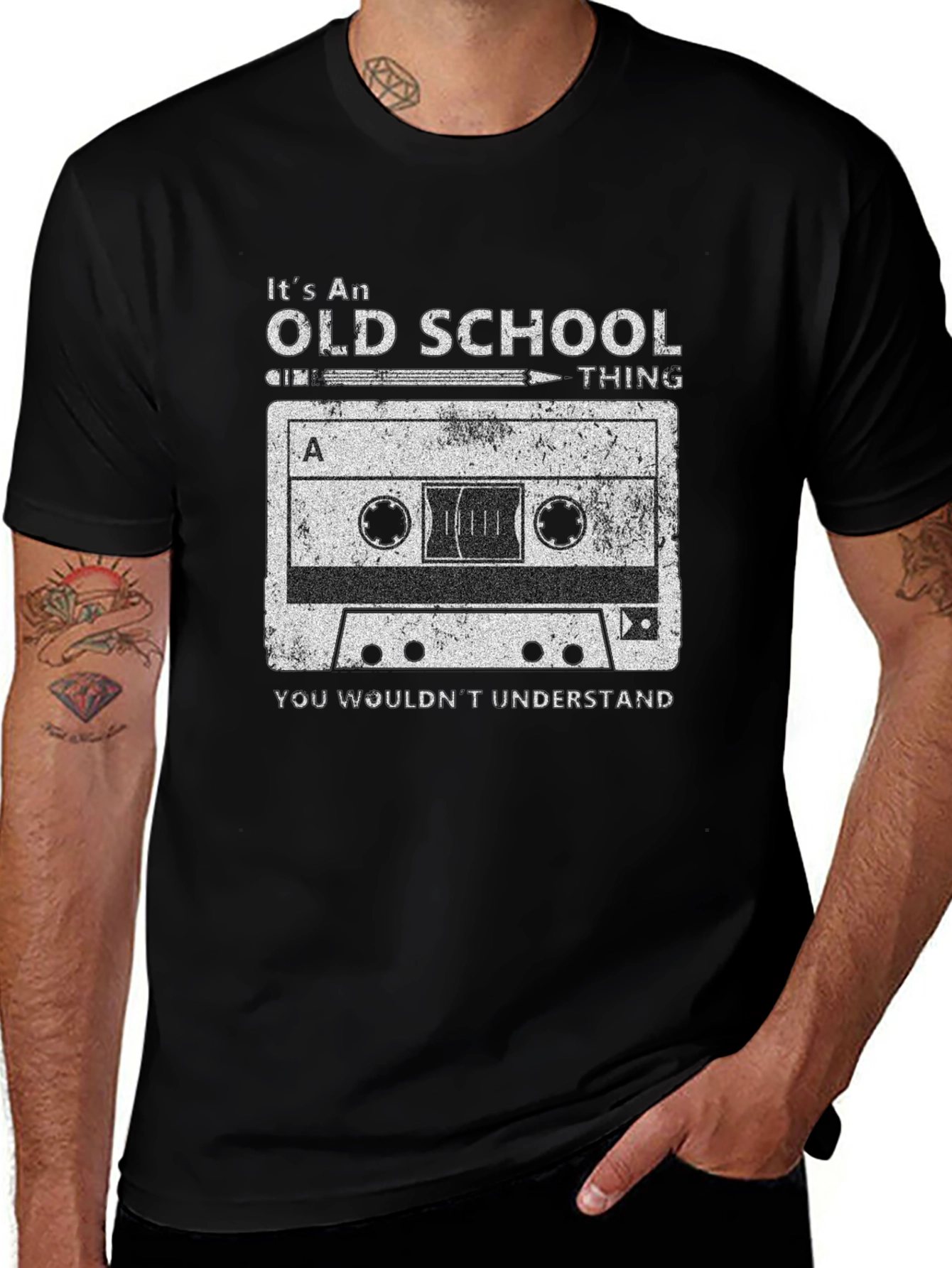 Old School Cassette Tape Graphic T-Shirt