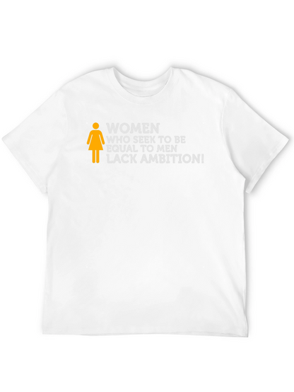 Women Lack Ambition Slogan Tee