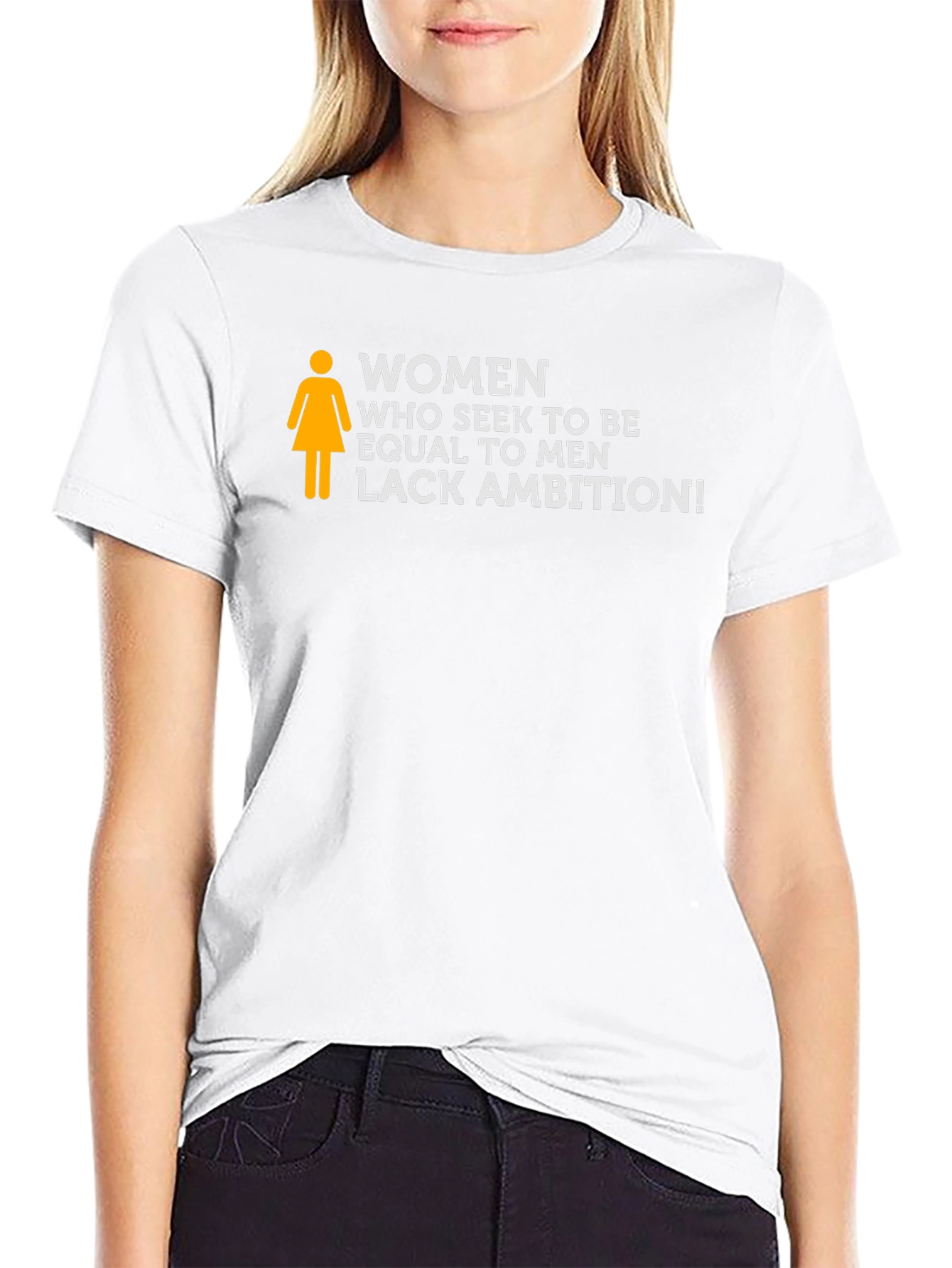 Women Lack Ambition Slogan Tee