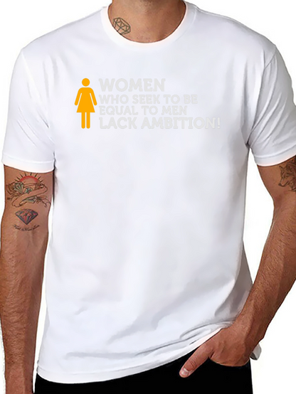 Women Lack Ambition Slogan Tee