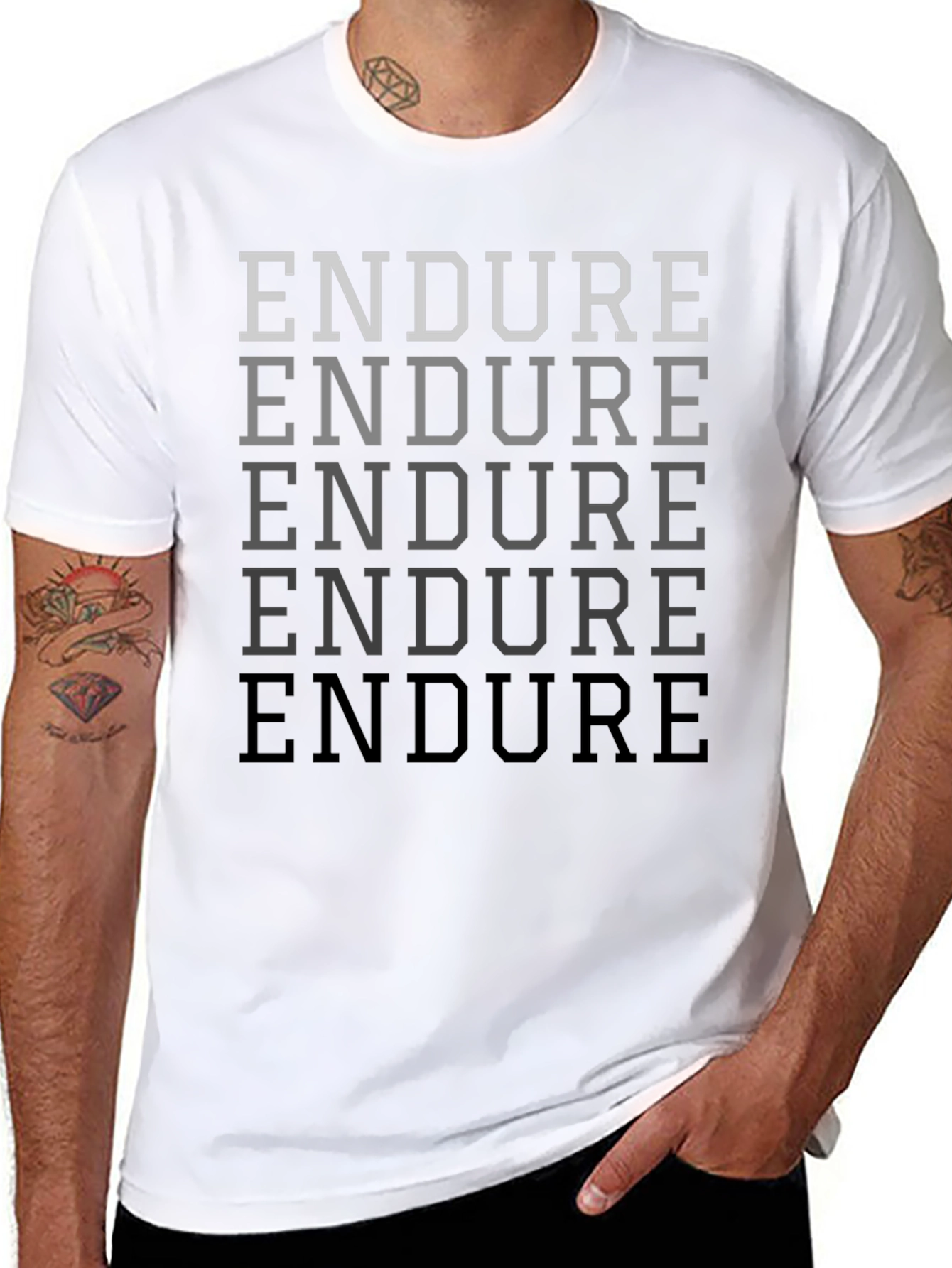 Endure Graphic Print Mens T-Shirt