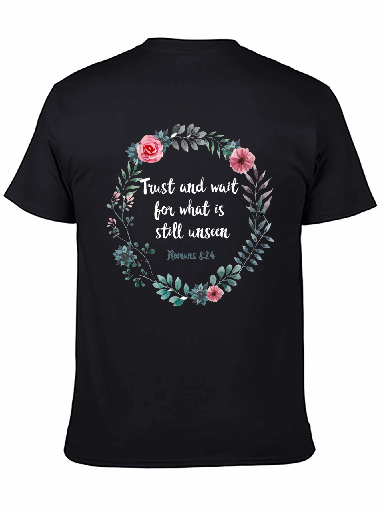 Trust & Wait Floral Graphic Tee