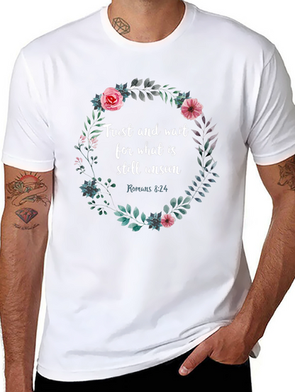 Trust & Wait Floral Graphic Tee