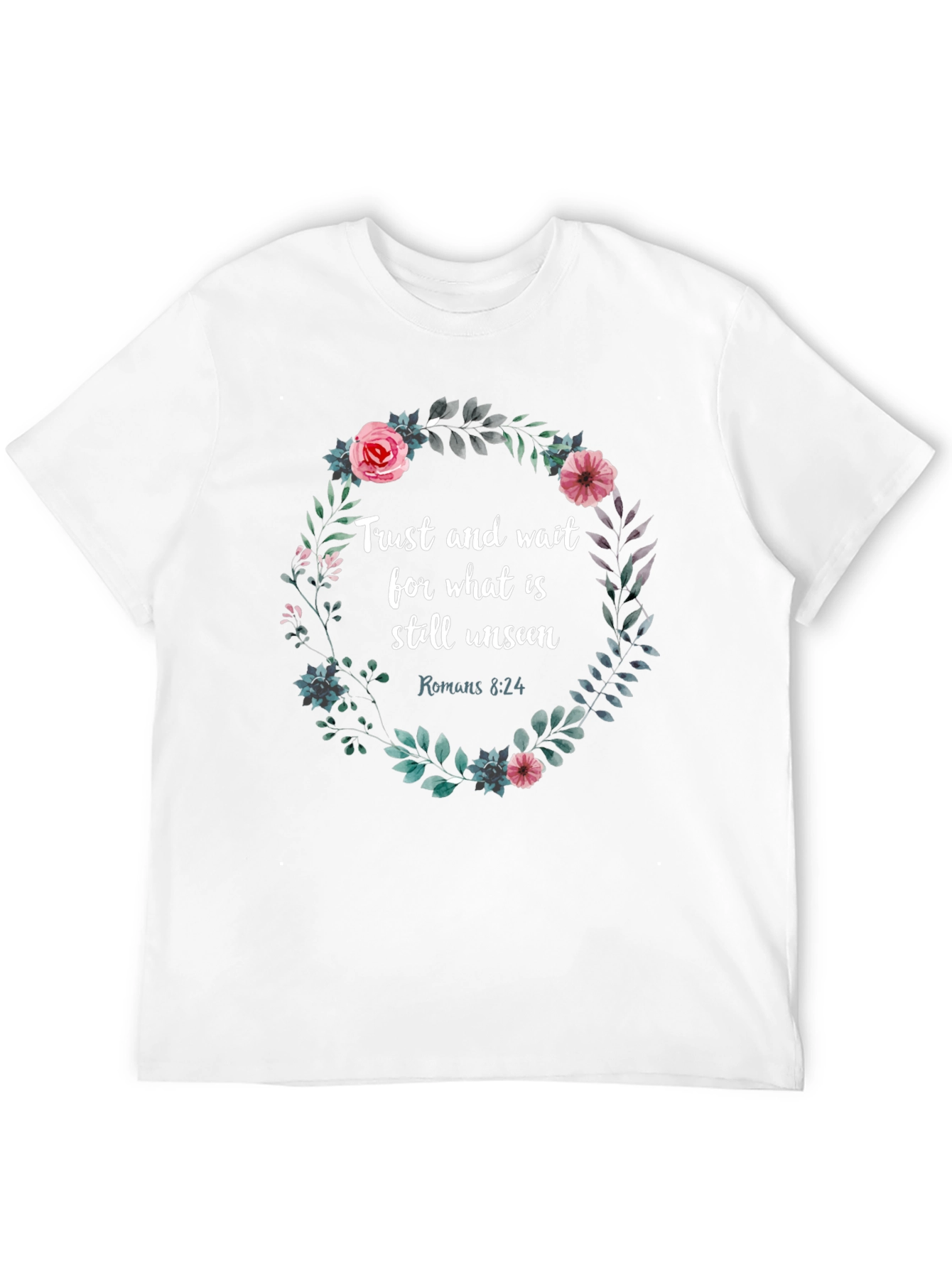 Trust & Wait Floral Graphic Tee