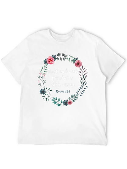 Trust & Wait Floral Graphic Tee