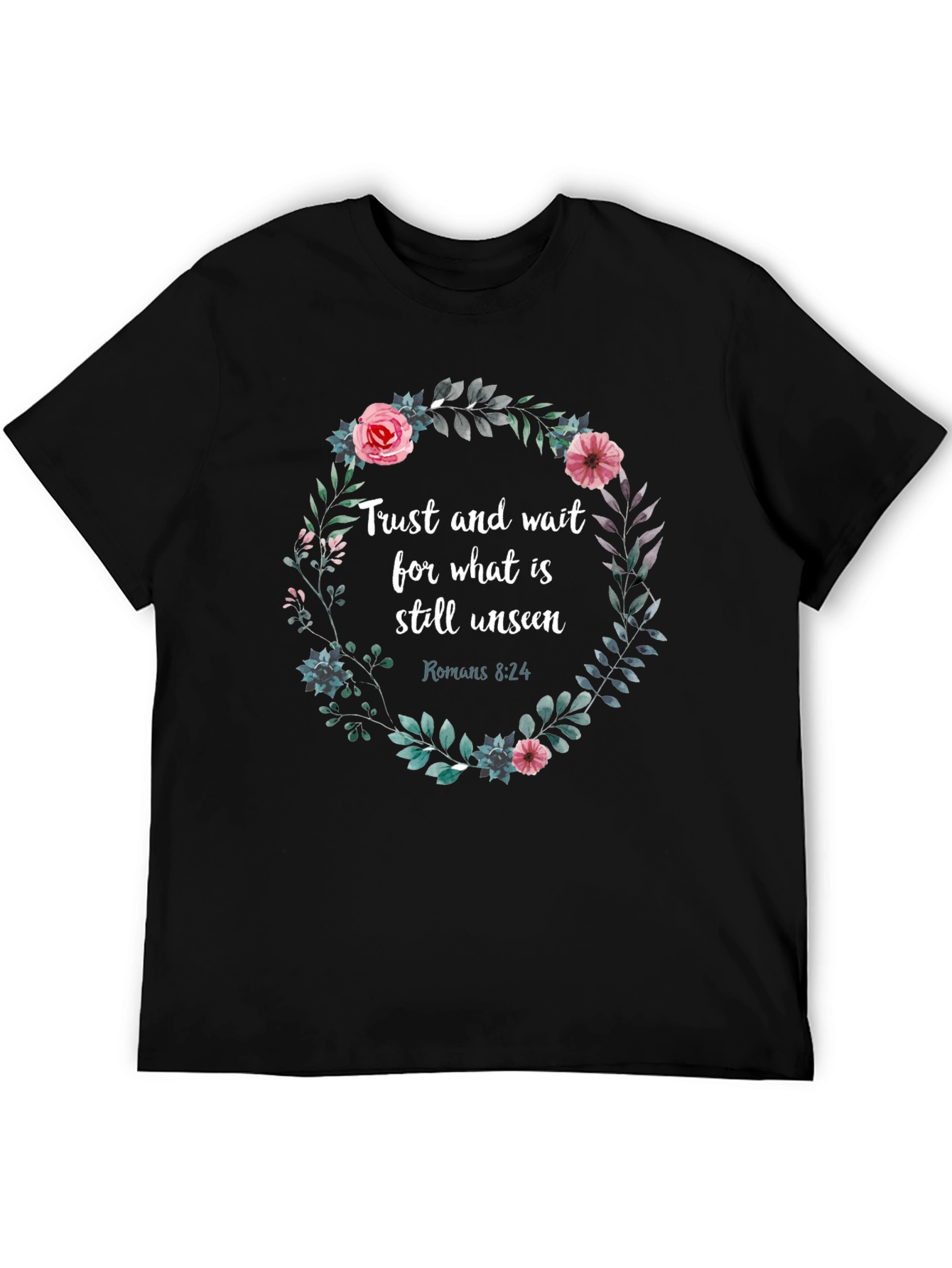 Trust & Wait Floral Graphic Tee
