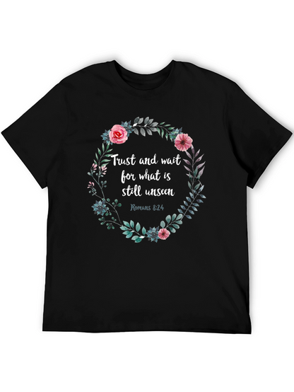 Trust & Wait Floral Graphic Tee