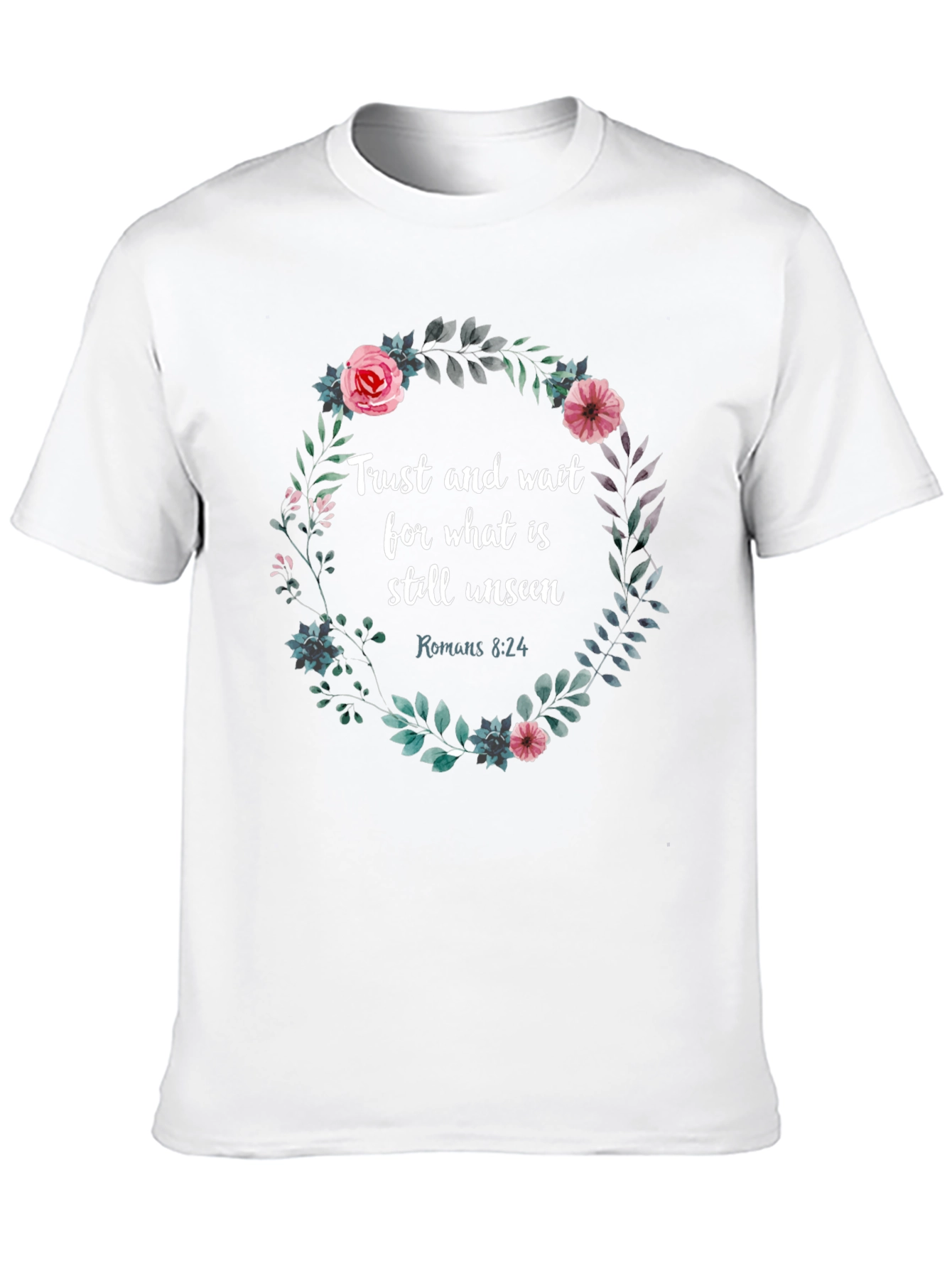 Trust & Wait Floral Graphic Tee