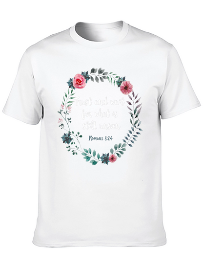 Trust & Wait Floral Graphic Tee